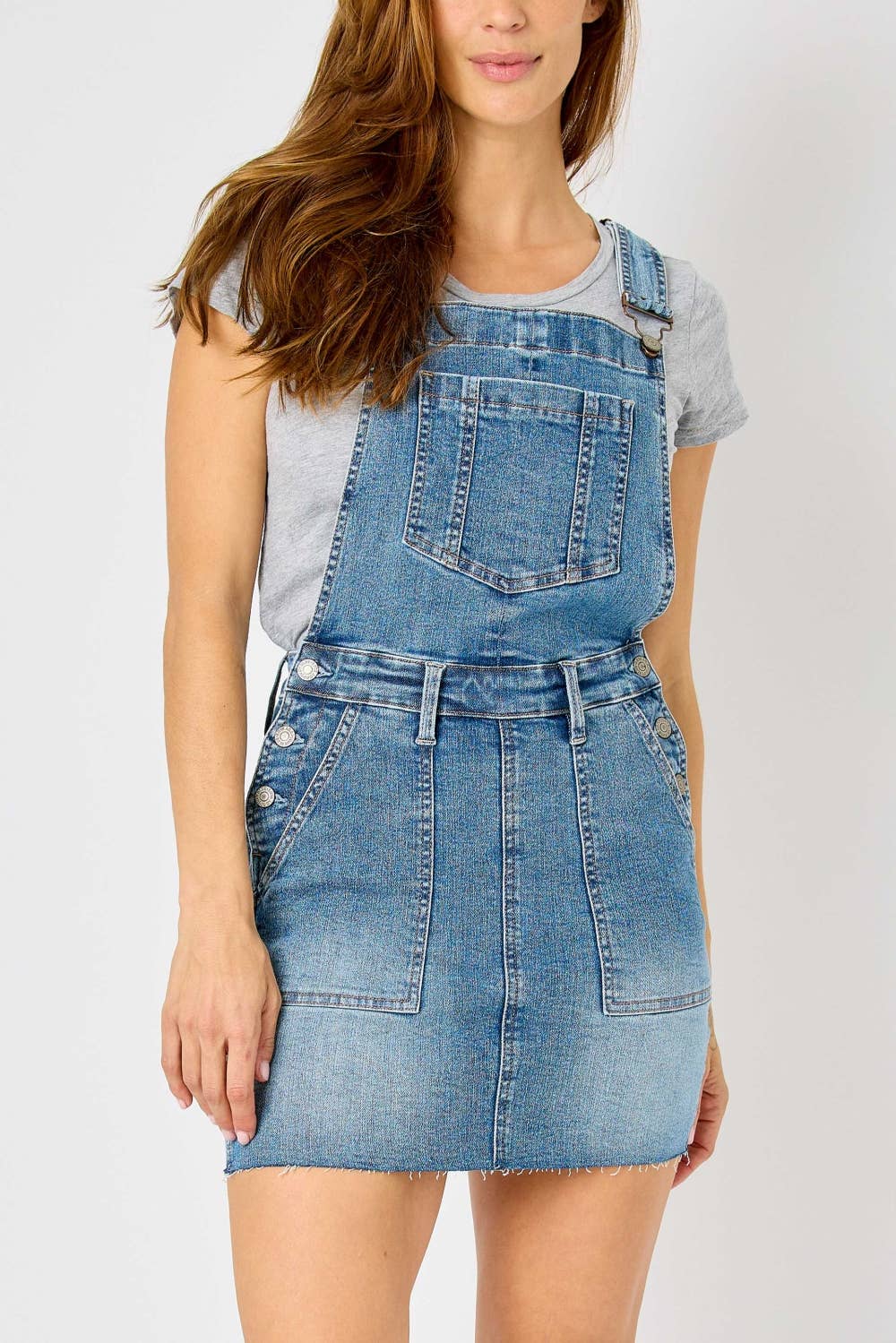 HW Raw Hem Overall Skirt (XL Only)